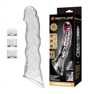 PRETTY LOVE - Ragna Extension Penis Sleeve (Transparent)